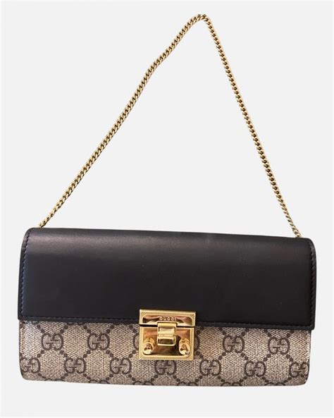 gucci padlock wallet in chain collection|gucci wallet on chain sale.